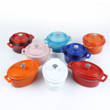 Insulated Food Warmer Enamel Round Casserole Cooking Pot Mini Cookware Casserole Set